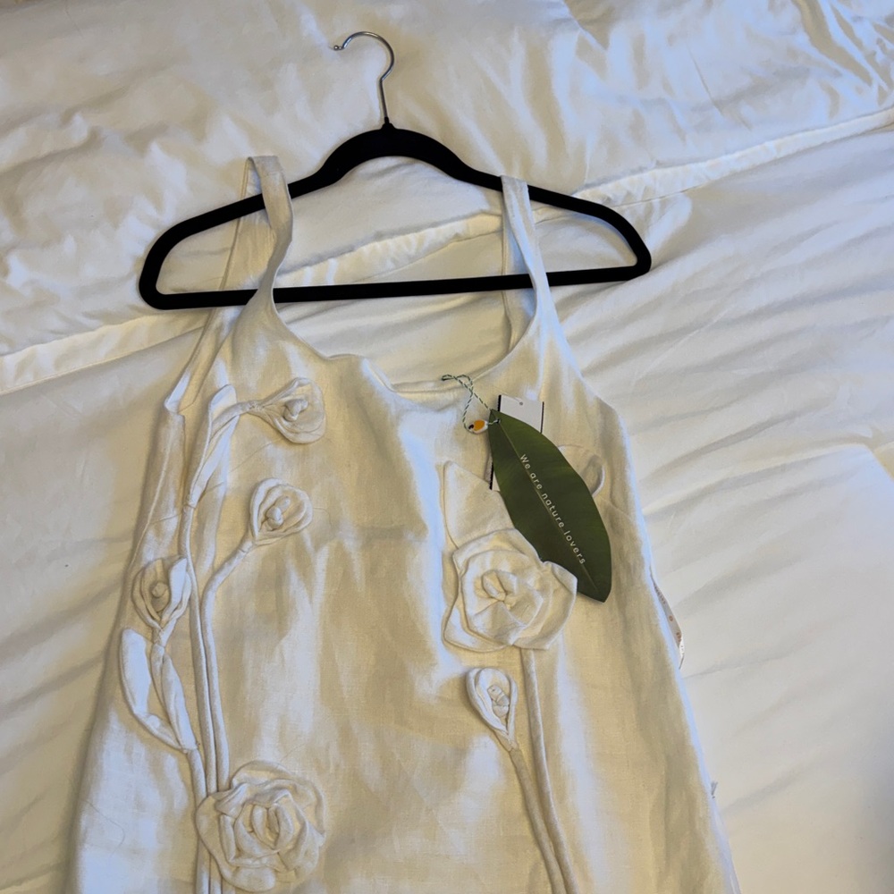 FARM Rio White Floral Mini Dress - Picture 7 of 8